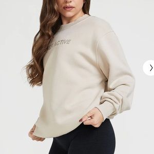 Oner Sand Classic Lounge Oversized Crewneck